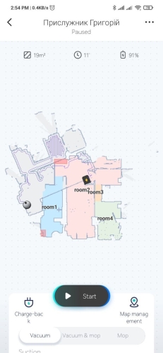 карта квартири, як її бачить робот