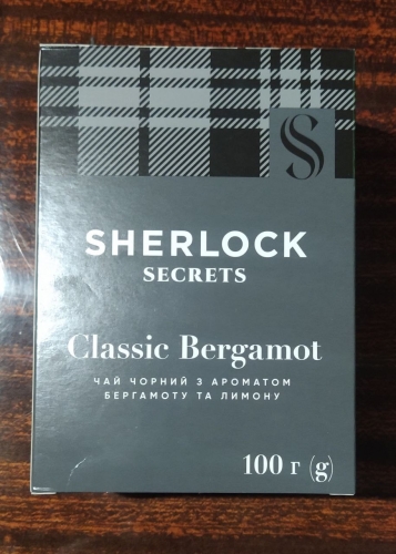 Фото чорний чай Sherlock Secrets Чай чорний  Earl Grey, 100 г (4823118600995) від користувача Gouster