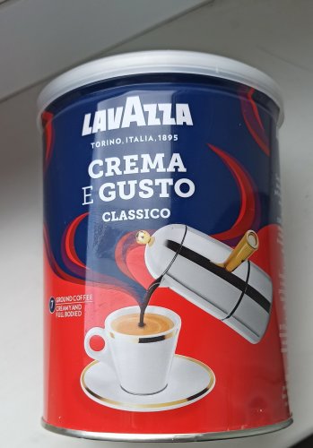 Фото Мелена кава Lavazza Crema E Gusto молотый ж/б 250 г  (8000070038820) від користувача Xardal