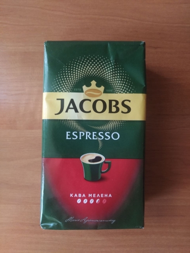 Фото Мелена кава Jacobs Monarch Espresso молотый 450 г (8714599106969) від користувача Gouster