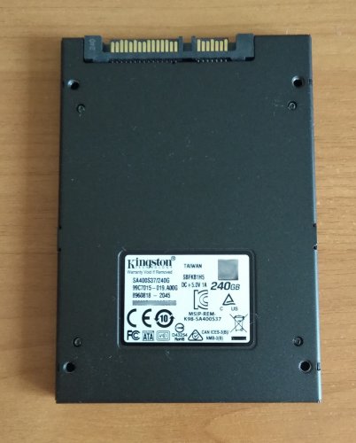 Фото SSD накопичувач Kingston A400 240 GB OEM (SA400S37/240GBK) від користувача 