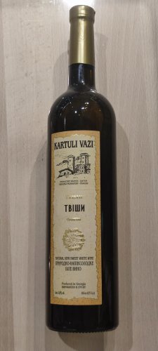 Фото Біле вино Kartuli Vazi Вино  Твіші біле напівсолодке 0,75л 10% (4860001680306) від користувача Serhii