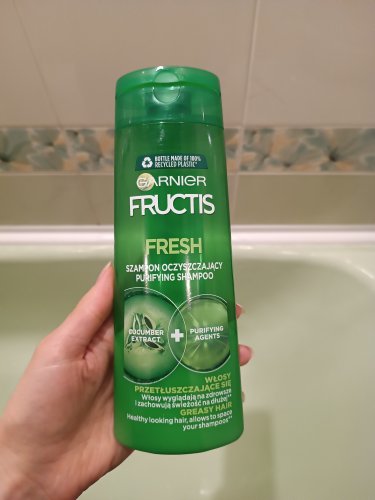 Фото шампунь для волосся Garnier Шампунь  Fructis Заряд свежести для нормальных волос склонных к жирности 400 мл (3600541980990) від користувача Alionushka