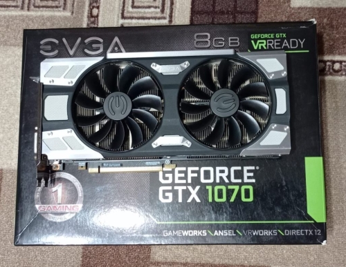 Фото Відеокарта EVGA GeForce GTX 1070 FTW GAMING ACX 3.0 (08G-P4-6276-KR) від користувача Саша