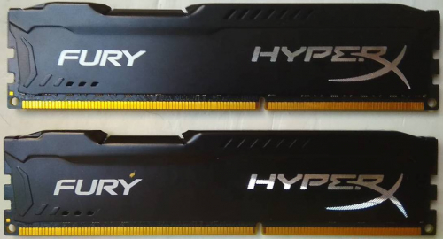 Фото Пам'ять для настільних комп'ютерів HyperX 16 GB (2x8GB) DDR3 1866 MHz FURY (HX318C10FBK2/16) від користувача Саша