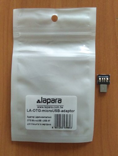 Фото Адаптер Micro USB Lapara USB2.0 Micro-BM/AF OTG (LA-OTG-MICROUSB-ADAPTOR) від користувача 