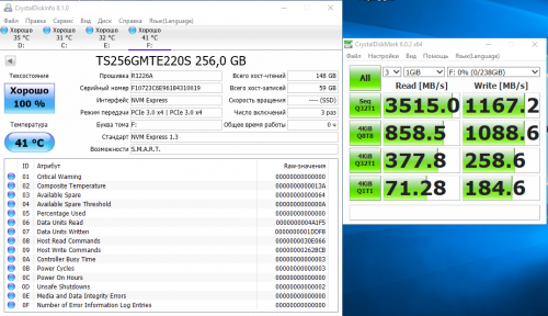 Фото SSD накопичувач Transcend NVMe SSD 220S 256 GB (TS256GMTE220S) від користувача Мертвий ринок ПК