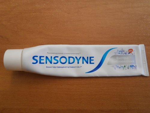 Фото зубна паста Sensodyne Зубна паста  Відбілювальна 75 мл (0975707M) від користувача Дмитрий Ярмаш