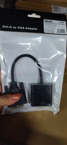 Фото Адаптер STLab DVI - VGA 0.13м Black (U-993) від користувача Катруся