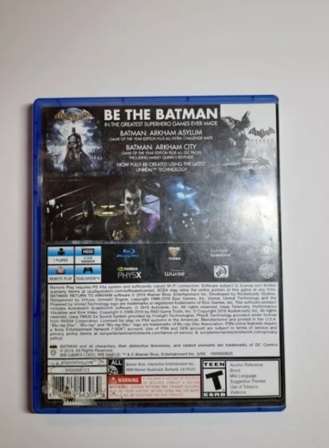 Фото Гра для PS4  Batman Return To Arkham PS4 (5051892199407) від користувача Славик Нестеренко