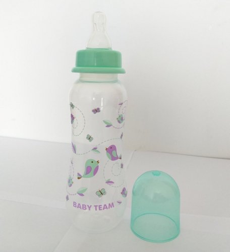 Фото Пляшечка Baby Team Бутылочка с талией и силиконовой соской 125 мл (1111) від користувача elenusiya