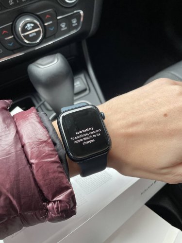 Фото Смарт-годинник Apple Watch Series 8 GPS 45mm Midnight Aluminum Case w. Midnight Sport Band (MNP13) від користувача desh