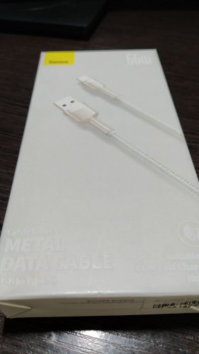 Фото Кабель USB Type-C Baseus Cafule Metal Data Cable USB to Type-C 66W 2m White (CAKF000202) від користувача dr_ula