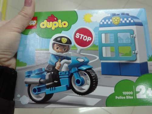 Фото блоковий конструктор LEGO DUPLO Полицейский мотоцикл (10900) від користувача Каріна Шкуріна