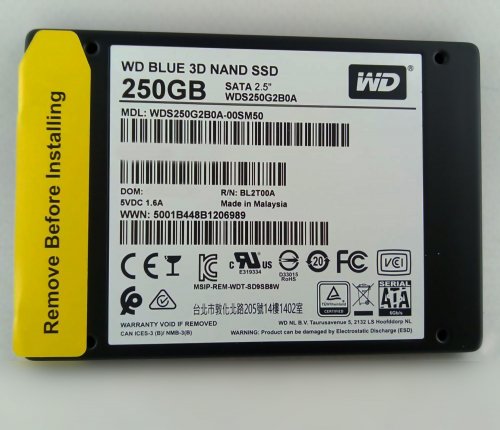 Фото SSD накопичувач WD SSD Blue 250 GB (S250G2B0A) від користувача grindcorefan1
