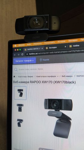 Фото Веб-камера RAPOO XW170 (XW170black) від користувача dr_ula
