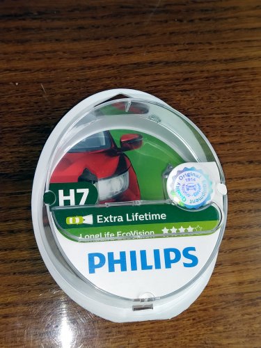 Фото галогенна Автолампа Philips H7 EcoVision LongLife 12V 55W (12972LLECOS2) від користувача dr_ula