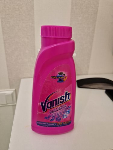 Фото Плямовивідник Vanish Пятновыводитель жидкий Pink Oxi Action 450 мл (5900627067798) від користувача 2364275