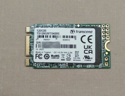 Фото SSD накопичувач Transcend MTS420S 120 GB (TS120GMTS420S) від користувача 