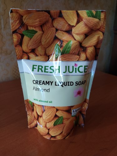 Фото рідке мило Fresh Juice Крем-мыло  дой-пак Almond 460 мл (4823015913280) від користувача Gouster