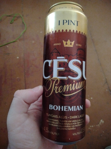 Фото Пиво Cesu alus Пиво  Premium Bohemian, темне, фільтроване, 4,5%, з/б, 0,568 л (4750142005000) від користувача seolinker