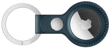 Фото Чохол для пошукового брелка Apple AirTag Leather Key Ring Baltic Blue (MHJ23) від користувача 