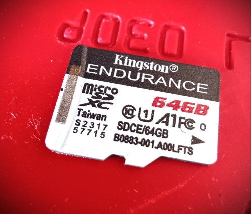 Фото Карта пам'яті Kingston 64 GB microSDXC Class 10 UHS-I A1 Endurance SDCE/64GB від користувача izon