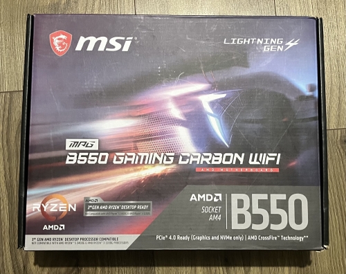 Фото Материнська плата MSI MPG B550 GAMING CARBON WIFI від користувача Volodymyr Perebykivskyi