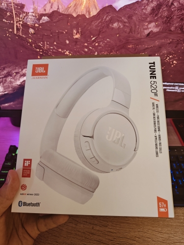 Фото Навушники з мікрофоном JBL Tune 520BT White (JBLT520BTWHTEU) від користувача mummy