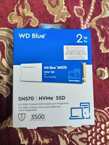 Фото SSD накопичувач WD Blue SN570 2TB (WDS200T3B0C) від користувача Vladyslav