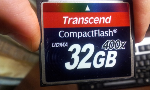 Фото Карта пам'яті Transcend 32 GB 400X CompactFlash Card TS32GCF400 від користувача andbo