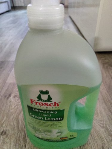 Фото Рідина для миття посуду Frosch Средство для мытья посуды Зеленый лимон 5 л (4001499115585) від користувача Сергій Захарович