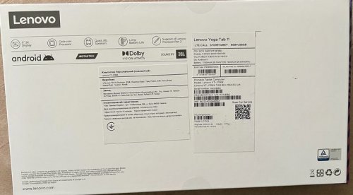 Фото Планшет Lenovo Yoga Tab 11 YT-J706F 8/256GB LTE Storm Grey (ZA8X0045) від користувача 