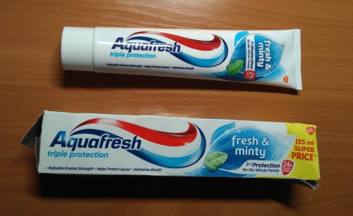 Фото  Aquafresh Зубная паста Аквафреш Освежающе-мятная 125 мл (5908311868447) від користувача 