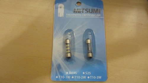 Фото Світлодіодна Автолампа Mitsumi C5W 9smd-3014 31mm від користувача yxxx