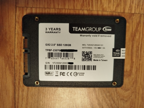 Фото SSD накопичувач TEAM GX2 128 GB (T253X2128G0C101) від користувача lordep