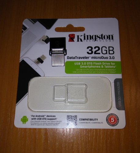 Фото Флешка Kingston 32 GB DataTraveler microDuo 3.0 (DTDUO3/32GB) від користувача 