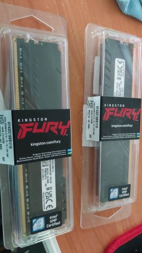 Фото Пам'ять для настільних комп'ютерів Kingston FURY 16 GB DDR4 3200 MHz Beast Black (KF432C16BB1/16) від користувача Shpak Gamer