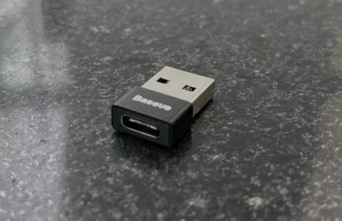 Фото Адаптер USB Type-C Baseus USB to USB-C Exquisite Black (CATJQ-A01) від користувача Mexanik