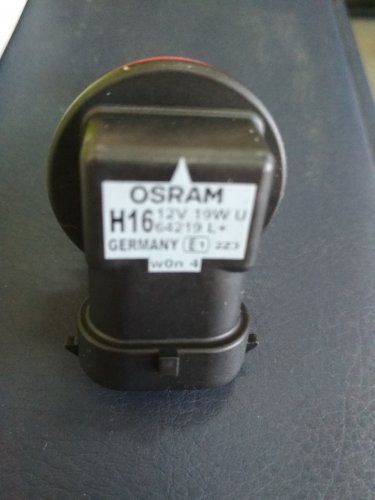 Фото Галогенна автолампа Osram H16 Long Life 12V 19W (64219L) від користувача Seem