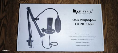 Фото Мікрофон студійний / для стрімінгу, подкастів Fifine T669 від користувача Morfey