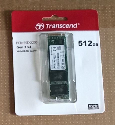 Фото SSD накопичувач Transcend NVMe SSD 220S 512 GB (TS512GMTE220S) від користувача redee
