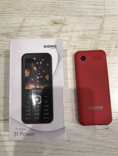 Фото Мобільний телефон Sigma mobile X-style 31 Power Red від користувача Mexanik