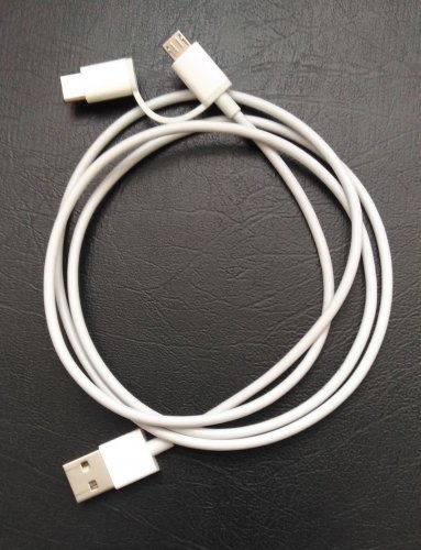 Фото Кабель Micro USB / Type-C Xiaomi Mi 2in1 USB Cable micro/type-c 1m від користувача 