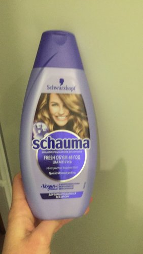 Фото  Schauma Fresh 400мл Объем Шампунь с экстрактом Водяной лилии для тонких волос без объема (4015001013610) від користувача Malinka11