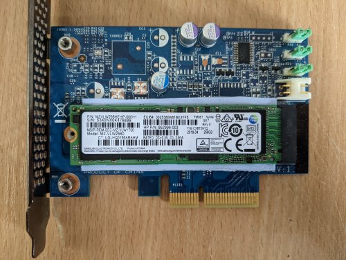 Фото SSD накопичувач Samsung PM961 (MZVLW256HEHP) від користувача walkman7