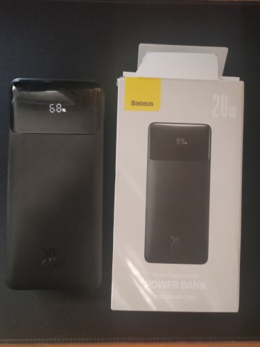 Фото Зовнішній акумулятор (павербанк) Baseus Bipow Digital Display Powerbank 20W 30000mAh Black (PPDML-N01, PPBD050401) від користувача Алексей Зиновьев