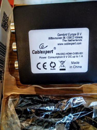 Фото Адаптер Cablexpert DSC-HDMI-CVBS-001 від користувача Alex0001