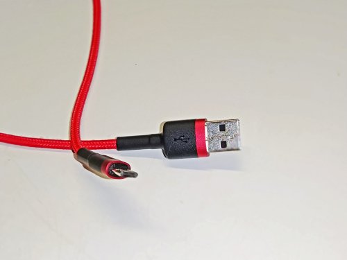 Фото Кабель Micro USB Baseus Cafule Cable USB For MicroUSB 2.4A 1M Red (CAMKLF-B09) від користувача dr_ula