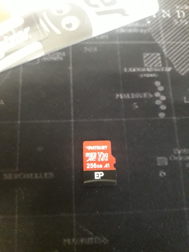 Фото Карта пам'яті PATRIOT 256 GB microSDXC UHS-I U3 V30 A1 EP + SD adapter PEF256GEP31MCX від користувача Дмитро Герич